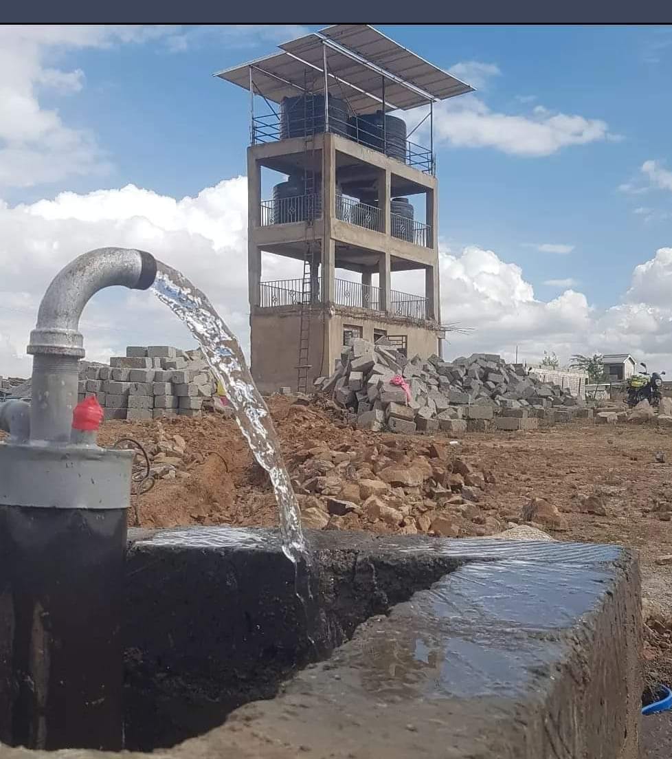 Water Tower and Solar Pump Installation